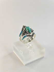 Vintage sormus setti korukivillä