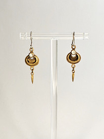 Vintage  simpukka korvakorut 