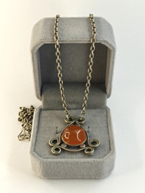 Vintage kaulakoru agaatilla