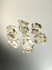 Smoky Quartz  lot ( 14-12 x 10-9 x 7-6 mm ) oval