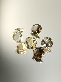 Smoky Quartz  lot ( 8-7 x 5-4 mm ) round