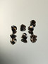 Smoky Quartz lot ( 5-4 x 5-4 x 3-2 mm ) heart