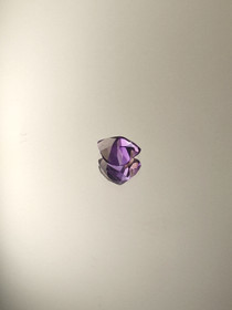 Ametisti 0,5 ct sydän