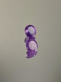 Ametisti pari 6.9 x 4 mm \ 2 x 1,2 ct pyöreä