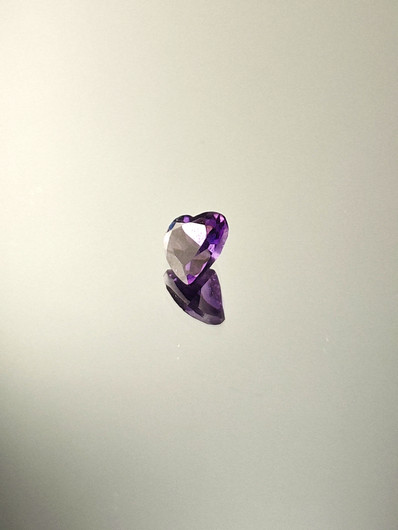 Amethyst 0,6 ct heart