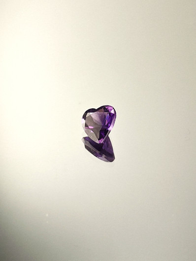 Amethyst 0,6 ct heart