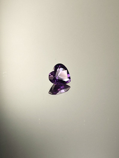 Amethyst 0,6 ct heart