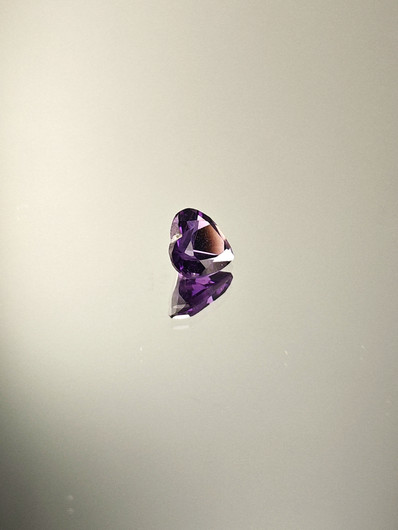Amethyst 0,6 ct heart