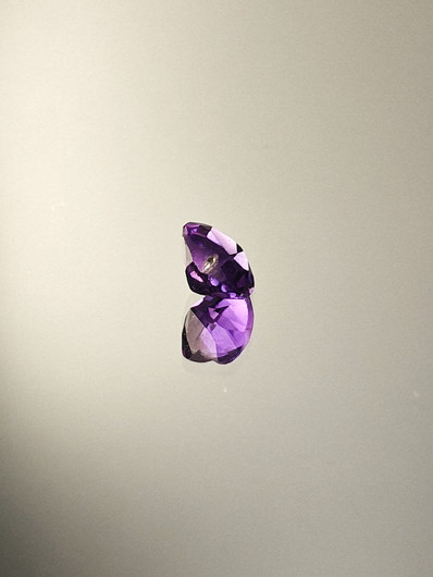 Amethyst 0,6 ct heart