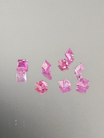 Ruby lot ( 3.4 - 2.9 mm \ 0,22 ct ) square