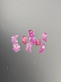 Ruby lot ( 3.4 - 2.9 mm \ 0,22 ct ) square