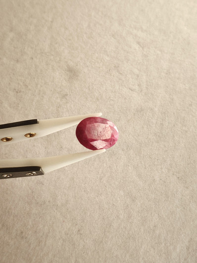 Natural Sapphire 8,2ct color enhanced