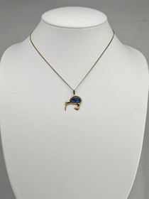 Vintage setti riipus ketjulla ja korvakoruilla