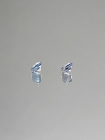 Quartz pair 4 x 2 mm \ 2 x 0,1 ct round
