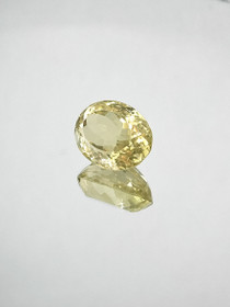 Sitruuna kvartsi 22,5 ct ovaali