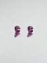 Rodolite Garnet pair 5 x 3 mm / 2 x 0,6 ct round