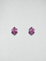 Rodolite Garnet pair 5 x 3 mm / 2 x 0,6 ct round