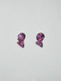Rodolite Garnet pair 5 x 3 mm / 2 x 0,6 ct round