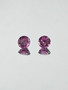 Rodolite Garnet pair 5 x 3 mm / 2 x 0,6 ct round