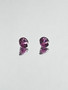 Rodolite Garnet pair 5 x 3 mm / 2 x 0,6 ct round