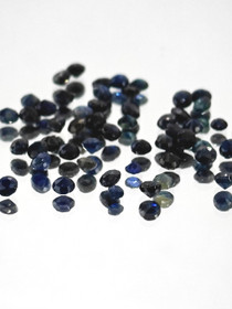 Luonnon safiiri erä ( 2-1 mm \ 0,1 ct ) pyöreä