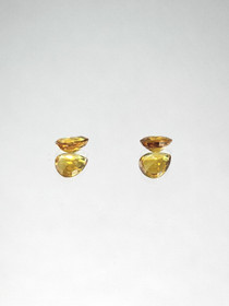 Luonnon safiiri pari 5 x 4 x 2 mm / 2 x 0,4 ct pisara