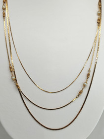 Vintage kaulakoru helmillä