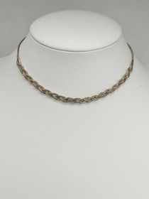 Vintage hopeinen ketju