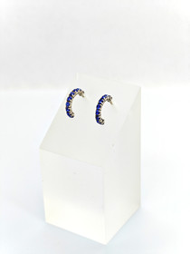 Vintage silver earrings with stones