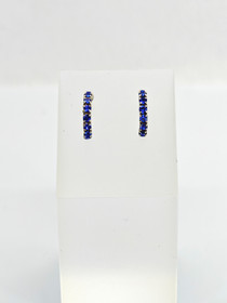 Vintage silver earrings with stones