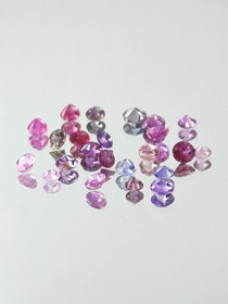 Luonnon safiiri erä ( 3 - 2 mm \ 0,13 ct ) pyöreä