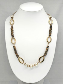 Vintage kaulakoru helmillä