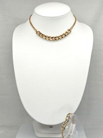 Vintage kaulakoru ja rannekoru setti 