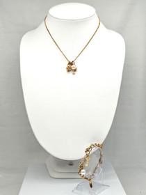 Vintage setti kaulakorulla ja rannekorulla