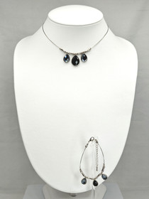 Vintage kaulakoru ja rannekoru setti 