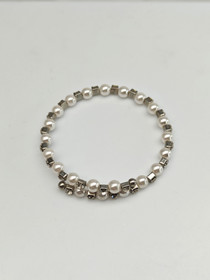 Vintage helmi rannekoru 