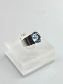 Vintage synt.spinel silver ring  