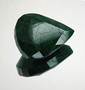 Emerald 264 ct pear, color enhanced