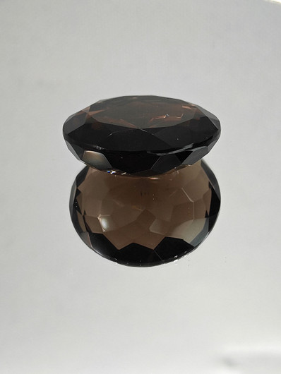 Smokey quartz 36mm /  121,4 ct round