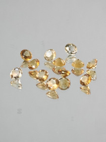 Citrine lot ( 4-3 mm \ 0,2 ct ) round