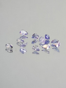 Tanzanite lot ( 4 x 3 mm \ 0,11 ct ) pear