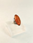 Vintage Baltic Amber silver ring