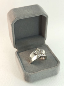 Vintage silver ring with stones