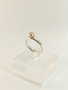 Vintage silver ring with natural pearl