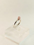 Vintage silver ring with natural pearl