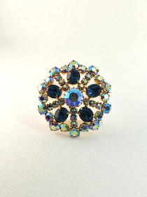 Vintage brooch with stones