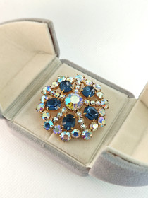 Vintage brooch with stones