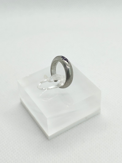 Vintage adjustable silver toe ring