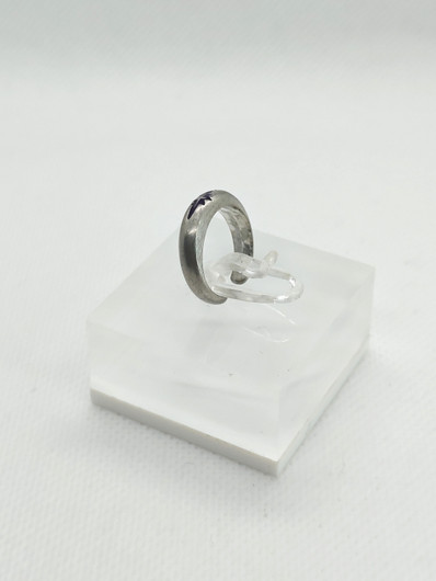 Vintage adjustable silver toe ring