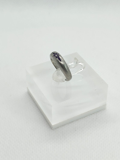 Vintage adjustable silver toe ring